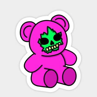 Dead Pink Teddy Bear Sticker